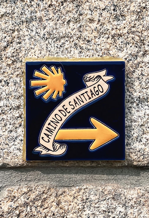 Placa caminho de Santiago